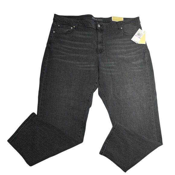 Michael Kors Selma High Rise Ankle Length Skinny Jeans Charcoal 22W - Picture 12 of 12